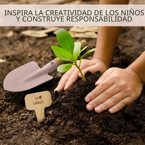 Miniatura 9 de ZICOTO El mejor juego de jardinería para niños: el juego de jardinería perfecto para niños pequeños con herramientas duraderas y seguras para una