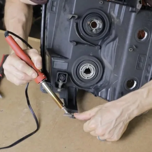 Miniatura 3 de 5 puntas de soldadura de plástico, puntas de pistola de soldador con una caja de almacenamiento, para soldadura de plástico, tanque de combustible