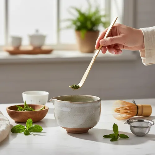 Miniatura 8 de Cuchara japonesa de bambú matcha – 7.1 in marrón tradicional cuchara de ceremonia de té para matcha y café Accesorios duraderos y ecológicos