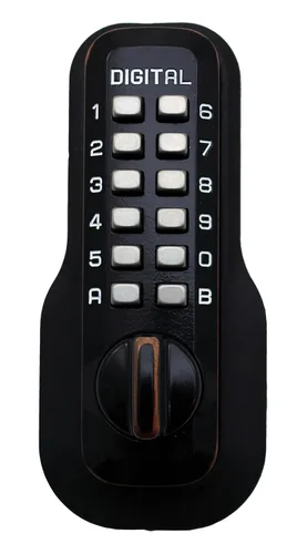 Cerradura mecánica sin llave Lockey USA, Oil Rubbed Bronze, 1 Bronce frotado con aceite