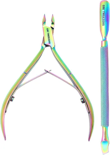GMI-TWEEZERS - Removedor profesional de cutículas, empujador de cutículas y recortador de cutículas, herramienta de manicura, cortador de cutícula