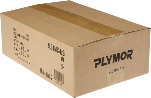 Miniatura 8 de Plymor Bolsas de plástico resistentes reutilizables con cierre de 4 x 6 pulgadas 4 Mil