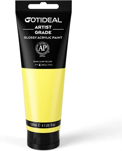 Miniatura 9 de GOTIDEAL - Pintura acrílica sienna tostado, tubos de 4.1 oz, no tóxicas, duradera, para pintor adulto o niño y para lienzo, madera, arcilla, tela