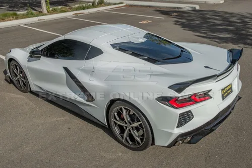 Miniatura 2 de Repuesto para modelos Chevrolet Corvette C8 2020 Par de mimbres adicionales de alerón de tapa trasera de maletero estilo Z51