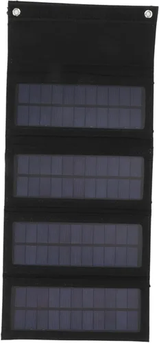 Miniatura 2 de Banco de energía solar, 40 W 4 pliegues panel solar bolsa de carga plegable cargador plegable para acampar al aire libre senderismo carga