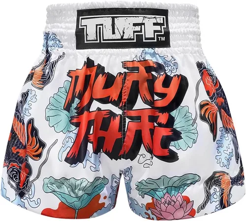 TUFF - Pantalones cortos deportivos para Muay Thai, boxeo y artes marciales, ropa de entrenamiento y gimnasio