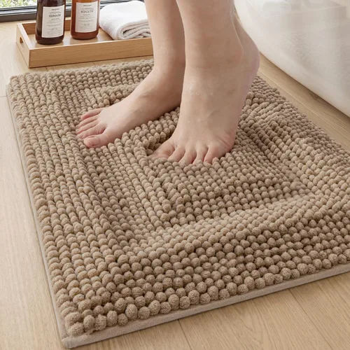 DEXI Alfombrillas de baño para el baño 16x24, alfombra de baño antideslizante lavable, alfombrilla de baño de chenilla gruesa y suave absorbente