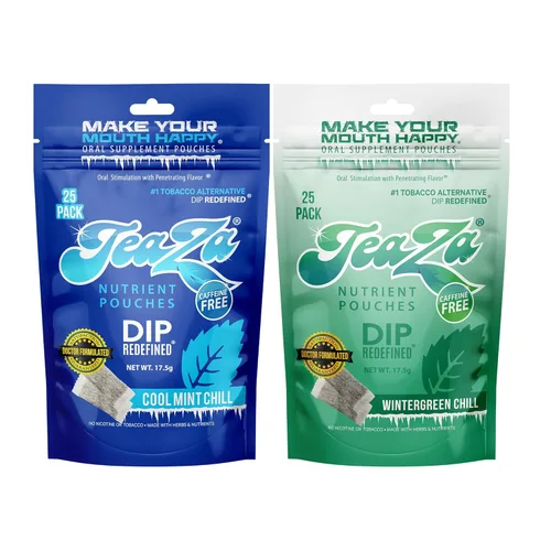 Miniatura 37 de Teaza Bolsas energéticas a base de hierbas, para masticar tabaco, alternativa sin nicotina, sin humo, tabaco alternativo y inmersión saludable
