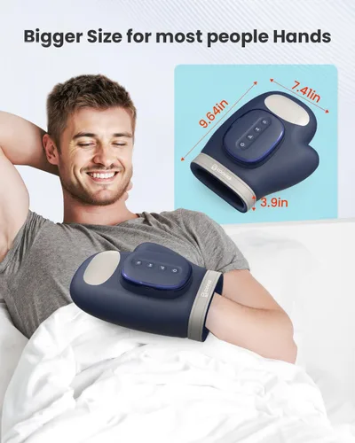 Miniatura 4 de COMFIER OMFIER - Regalos para el Día de la Madre para mujeres, mamá, masajeador eléctrico de manos más grande actualizado con calor y compresión