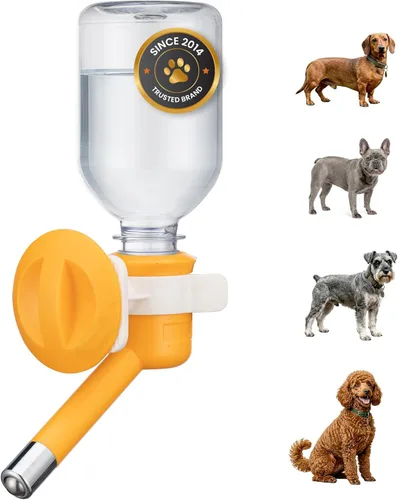 Miniatura 11 de Choco Nose Botella patentada sin goteo para perros/alimentador para perros/gatos y otros animales de tamaño pequeño-mediano - para jaulas, jaulas