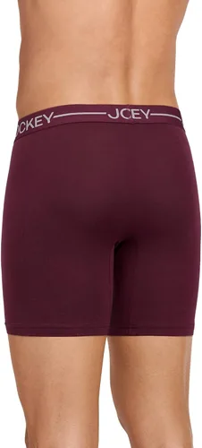 Miniatura 3 de Jockey Calzoncillos tipo bóxer elásticos de algodón orgánico para hombre de 6.5 pulgadas, paquete de 3