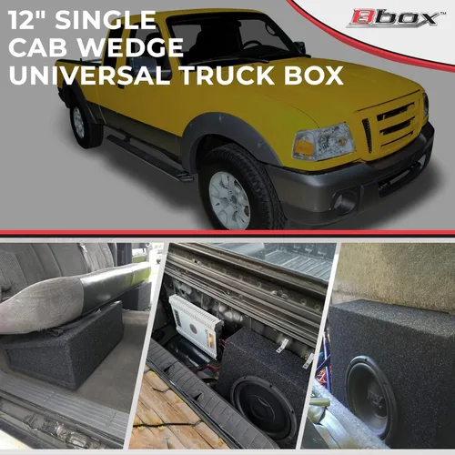 Miniatura 2 de Atrend Bbox Caja de subwoofer sellada de 12 pulgadas - Cajas de subwoofer y carcasas para automóvil - Caja de subwoofer prémium fabricada en Estados