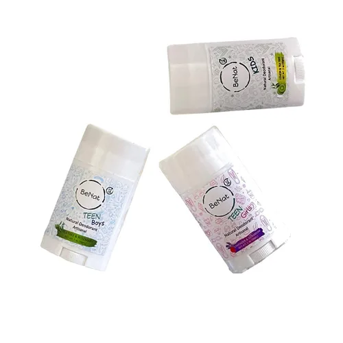 Miniatura 6 de BeNat Paquete de 2 desodorantes naturales para niños y adolescentes, 100% natural, sin aluminio, sin carcinógenos, desodorante para niños y niñas