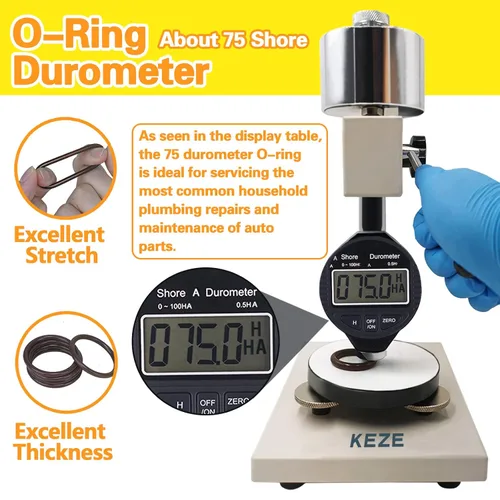 Miniatura 6 de Keze 382 piezas SAE Viton Anillo en O Kit de surtido de 30 tamaños Anillo O marrón para varios motores de automóviles, bombas, cilindros, plomería