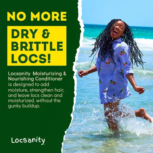 Miniatura 5 de Locsanity Agua de Rosas y Menta Champú y Acondicionador 2 en 1 para Todos los Tipos de Dreadlocks y Peinados – Champú y Acondicionador Hidratante