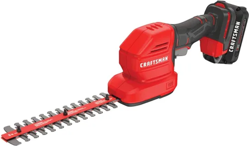 Miniatura 7 de CRAFTSMAN V20 - Kit de recortadora de césped manual inalámbrica y mini cortasetos (CMCSS800C1)