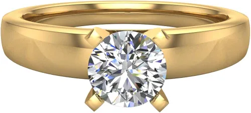 Miniatura 4 de Anillo de compromiso de diamante de corte brillante redondo de 12 quilate de peso total