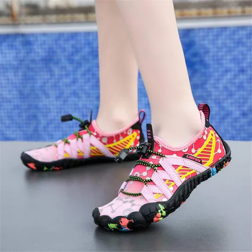 Miniatura 3 de UBFEN Zapatos de agua para niños y niñas, calcetines acuáticos descalzos, playa, deportes, natación, piscina, secado rápido, ligeros, niños pequeños