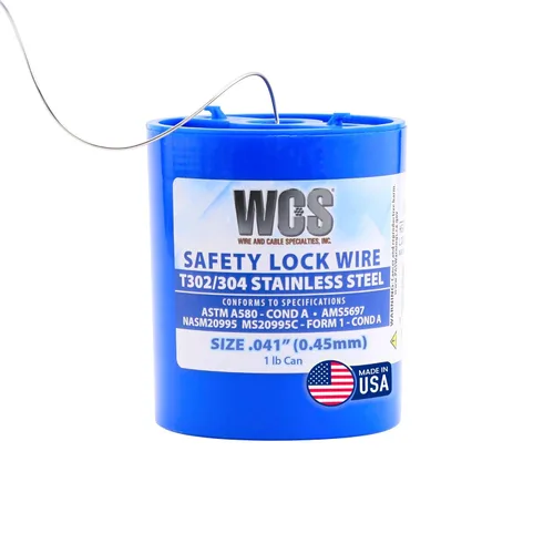 Miniatura 13 de WCS - Cable de bloqueo de seguridad de acero inoxidable .032, T302/304, NASM20995C MS20995C, ASTM A580 condición A, AMS569, alambre mecánico