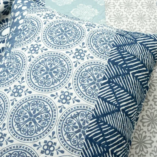 Miniatura 7 de Lush Decor - Juego de ropa de cama de 3 piezas, colorido diseño bohemio a rayas, reversible