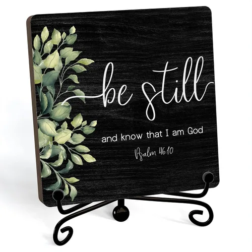 Miniatura 11 de Decoración Inspiradora Cristiana para Escritorio, Letrero "Dios Todavía Está Escribiendo Tu Historia", Decoración de Escritorio para Oficina, Hogar