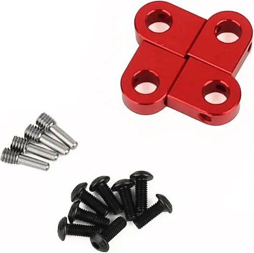 Miniatura 2 de 4 piezas de montaje de poste de cuerpo de aluminio CNC para Axial SCX10 PRO 1/10 RC Crawler Upgrade, 8G (rojo)