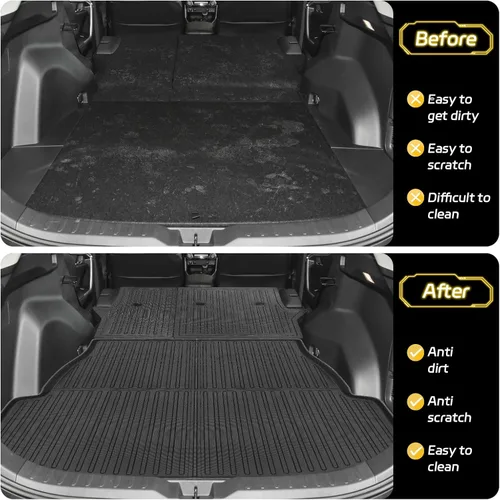 Miniatura 4 de Alfombrillas de Piso para Toyota RAV4 (Incluye Híbrido) 2025 2024-2019 6 Piezas Alfombrillas RAV4 Todo Clima Juego Completo para Accesorios Toyota