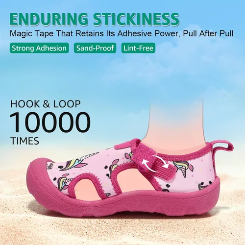 Miniatura 3 de Zapatos de agua para niños y niñas, de secado rápido, con puntera ancha, bonitos zapatos para la playa y la piscina (niños pequeños)