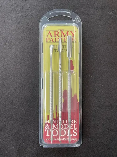 Miniatura 2 de The Army Painter Herramientas de escultura - Juego con tres herramientas de acero inoxidable de doble extremo, herramientas de polímero para modelar