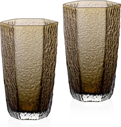 Miniatura 8 de KAMMAK Juego de 2 vasos de whisky, 7.05 onzas, vasos Old Fashioned para whisky escocés, cócteles, ron, vodka en bar y regalos de fiesta