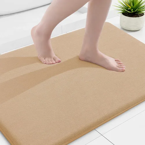 Miniatura 95 de Smiry Tapetes de Baño de Espuma Viscoelástica 36 x 24 pulgadas, Tapetes de Baño Extra Suaves y Absorbentes, Alfombra Antideslizante Lavable