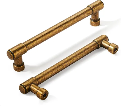 Miniatura 86 de khtumeware - Juego de 2 tiradores grandes para gabinete, diámetro 1-3/4 pulgadas, zinc resistente, para cajones, puertas y tocadores, color latón
