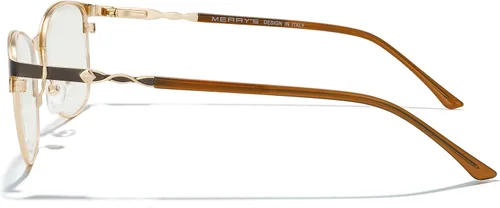 Miniatura 3 de MERRY'S Gafas de lectura para mujer, lentes de bloqueo de luz azul para mujer, anteojos de lectura para computadora Marrón-2.047 in
