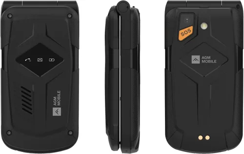 Miniatura 2 de AGM M10 Basic Flip Phone, 4G LTE - Compatible con T-Mobile, Dual SIM, IP68 impermeable/a prueba de caídas, botones y fuente grandes, altavoz de 98
