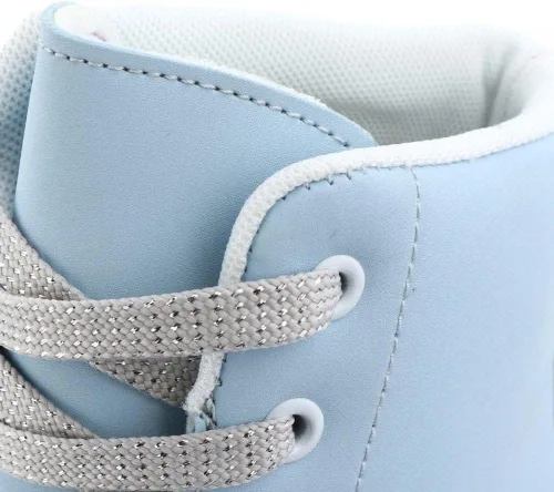 Miniatura 4 de YYW - Patines de cuero PU de alta calidad para mujeres y hombres, tipo botín, clásicos de doble fila, para interiores y exteriores, con bolsa