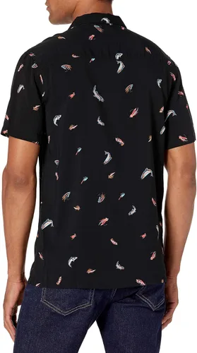 Miniatura 3 de Goodthreads Camisa hawaiana de manga corta con cuello de campamento para hombre