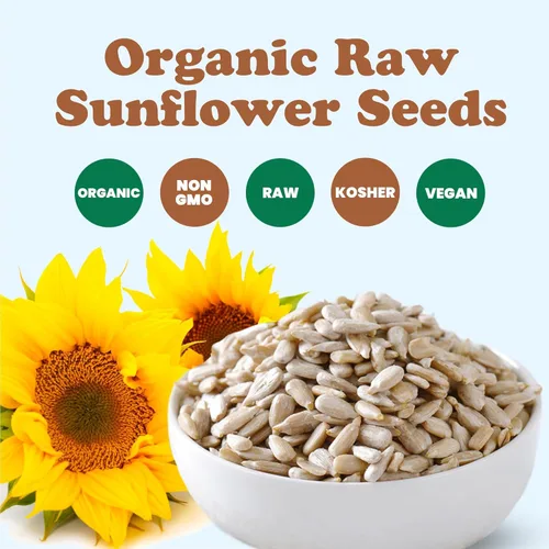 Miniatura 4 de Food to Live - Semillas de girasol orgánicas, 1 libra - Sin cáscara, crudas, sin OMG, granos secos, sin sal, kosher, vegano, Keto, Paleo, Sirtfood