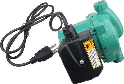 Miniatura 7 de BACOENG Bomba de circulación de agua caliente de 3/4 pulg. NPT para sistema de calefacción de suelo y sistema de recirculación con conectores