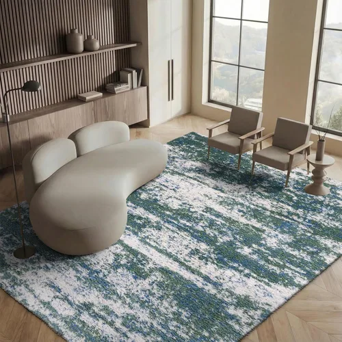 Miniatura 25 de SAFAVIEH Berber Shag Collection - Alfombra de pasillo, 2 x 12 pies, verde y beige, no desprende pelusa y fácil de limpiar, ideal para pasillo