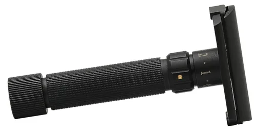 Miniatura 4 de Pearl Flexi - Maquinilla de afeitar de seguridad ajustable, edición negra, reutilizable, hecha de 100 % latón, maquinilla de afeitar ecológica