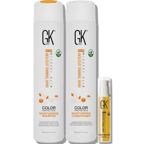 Miniatura 3 de GK HAIR Global - Juego de champú y acondicionador hidratante de queratina (3.4 onzas líquidas/3.4 fl oz) con suero antiencrespamiento y aceite