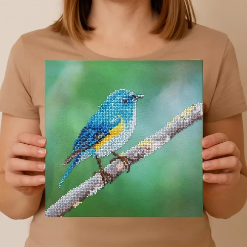 Miniatura 4 de Diamond Art by Leisure Arts Kit DMA 12x12 IntermediateBlue Bird