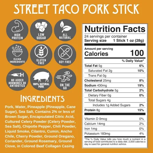Miniatura 2 de Palitos de carne Righteous Felon Palitos 100% de cerdo Palitos de carne libres de gluten y keto Palitos de cerdo bajos en azúcar y altos