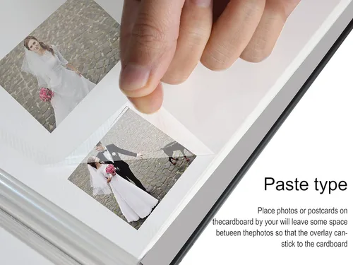 Miniatura 8 de Álbum de Fotos Zoview Art Puede Contener Fotos de 3X5 4X6 5X7 6X8 8X10, Álbumes de Recortes DIY Magnéticos Autoadhesivos (Negro, Grande)