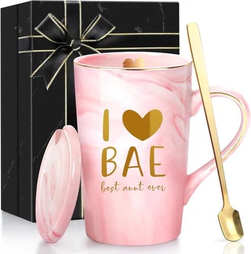 ShinnyWis Regalos de cumpleaños para la mejor tía de sobrino, sobrina, regalo de San Valentín para tías Rosa