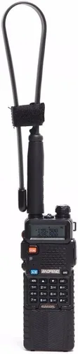 Miniatura 6 de ABBREE SMA-Hembra Antena de Radio Ham VHF/UHF 18.8-pulgadas 144/430MHz de Alta Ganancia Plegable CS Táctica Antena para Baofeng UV-5R Mini BF-F8HP