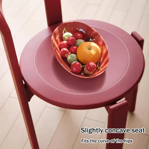 Miniatura 5 de Silla de comedor moderna y versátil, sillas de cocina con marco de madera apilable, silla lateral sin brazos, taburete para el hogar para habitación