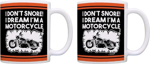 Miniatura 9 de ThisWear Regalos de motocicleta para hombres, taza de café de cerámica de 15 onzas con asa