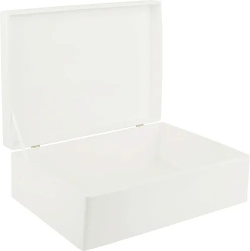 Miniatura 13 de Creative Deco Caja Grande de Madera Negra para Almacenamiento con Tapa con Bisagras 11.8 x 7.87 x 5.51 pulgadas (+-0.5) Caja de Regalo para Negro