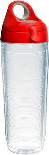 Miniatura 69 de Taza de viaje Tervis de doble pared transparente y colorida con tapa fabricada en Estados Unidos mantiene las bebidas frías y calientes, 24 onzas
